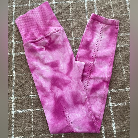 VGUC, Free People Movement Women’s Pink Tie Dye Workout Leggings Size XS - Picture 9 of 10